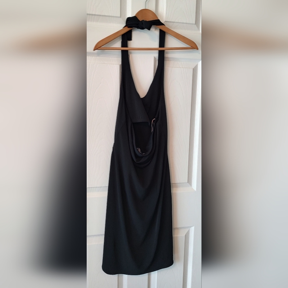 Tommy Bahama Black Halter Dress - Picture 2 of 3
